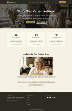 Christian Newsletter Writers Theme