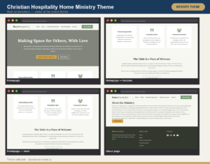 Christian Hospitality Home Ministry Theme