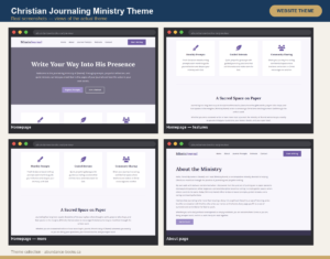Christian Journaling Ministry Theme