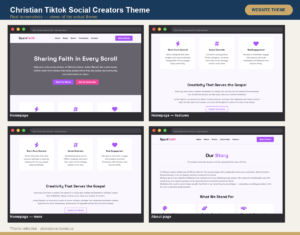 Christian TikTok Social Creators Theme