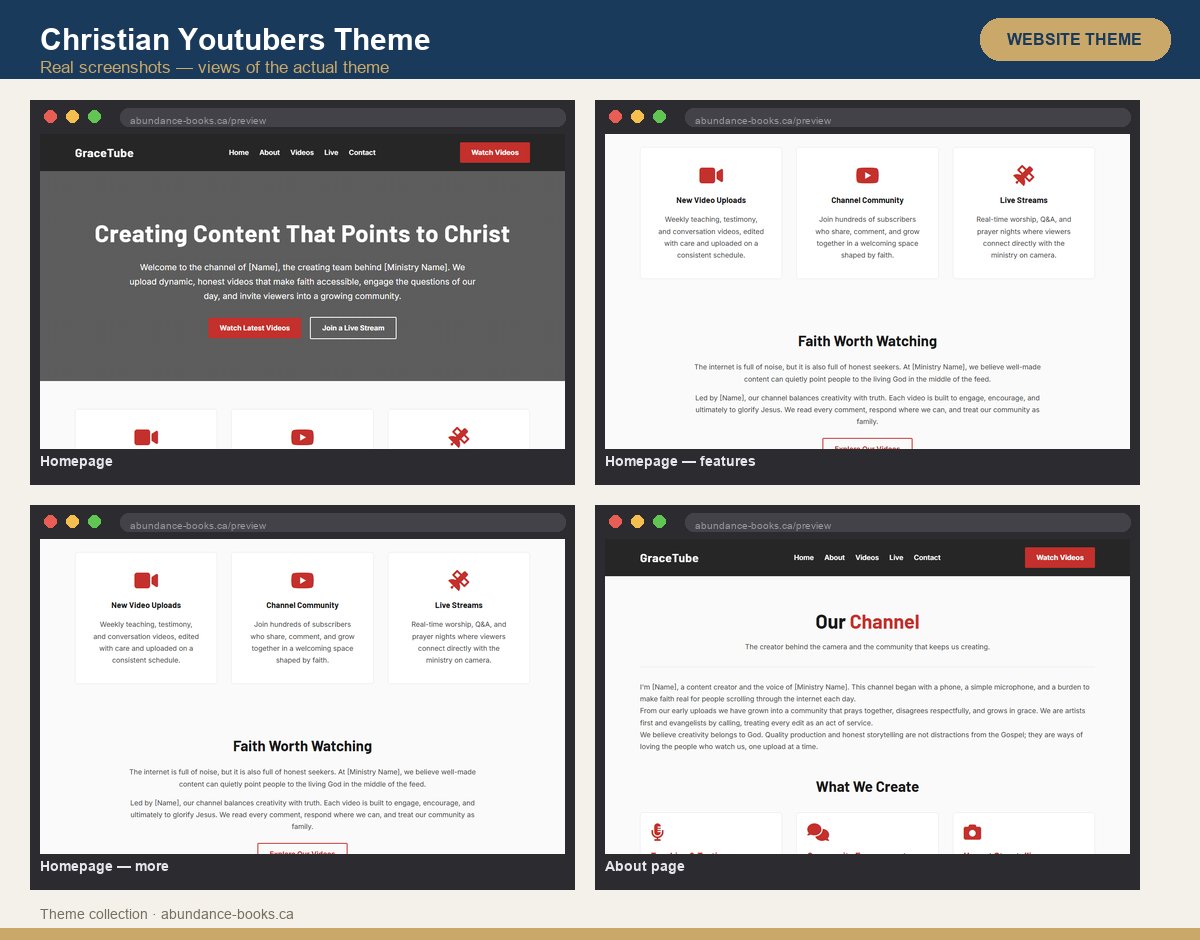 Christian YouTubers Theme